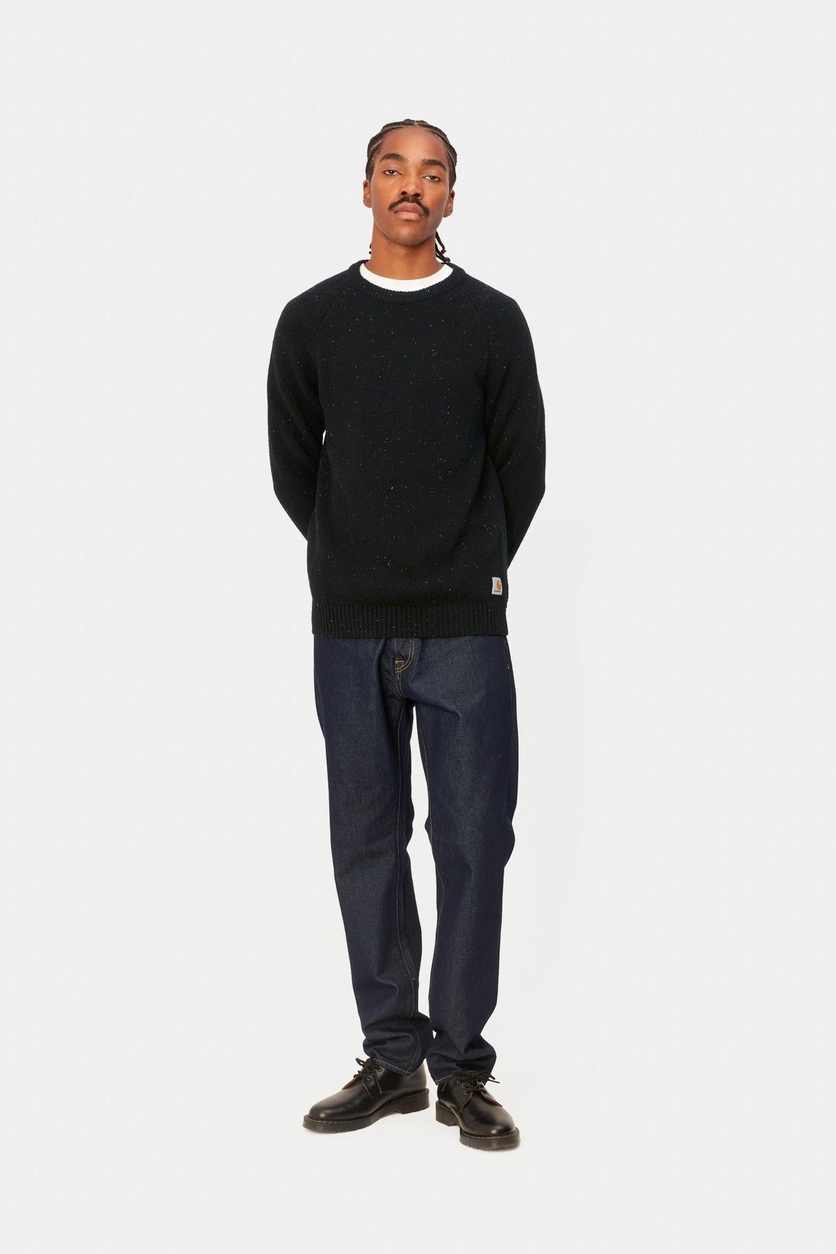 Anglistic Sweater | Black Speckled