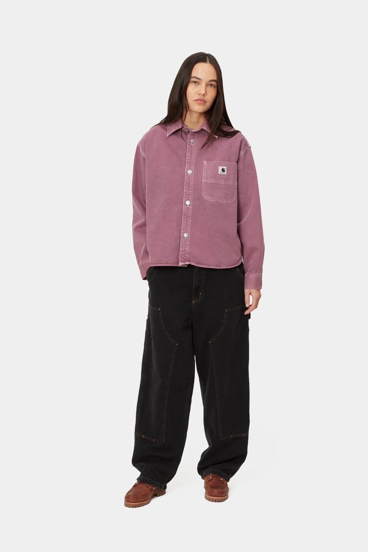 Women’s Brandon Double Knee Pant | Black (stone washed)
