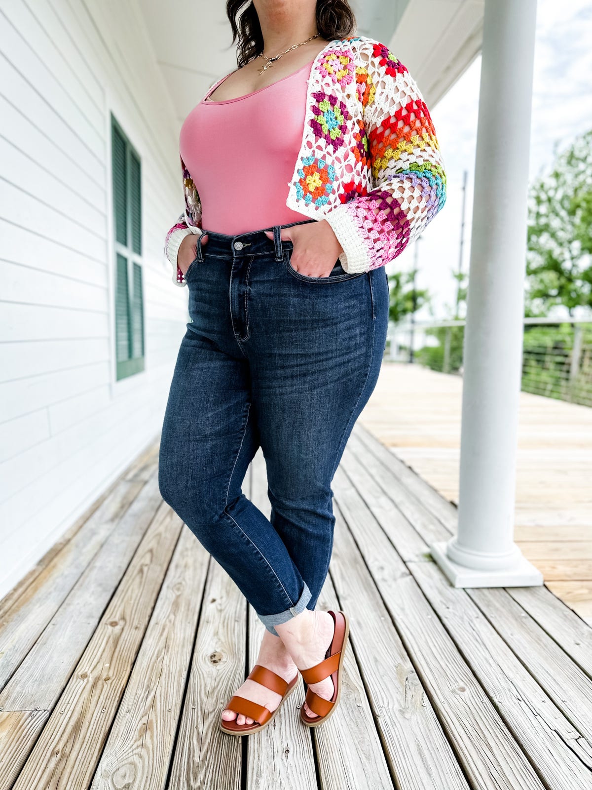 Tummy Control Cuffed Slim Fit Jeans (🔥 Buy 1, Get 1 FREE – Limited Time!)