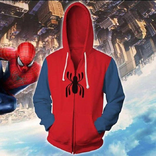 Homecoming Spider Man Zip Up Hoodie MZH566