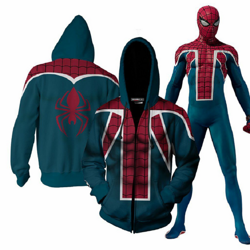 Avengers Spider-Man Hoodie - Zip Up Hoodie MZH806