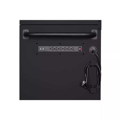 HEAVY-DUTY 56 IN. W 18-DRAWER COMBINATION TOOL CHEST AND CABINET SET, MATTE BLACK