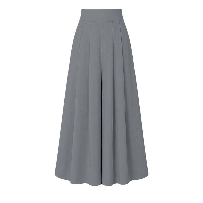 Women's High-Waisted Flowy Wide Leg Palazzo Pants with Pockets
