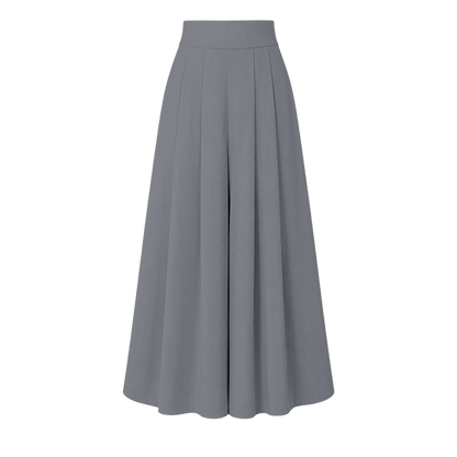 Women's High-Waisted Flowy Wide Leg Palazzo Pants with Pockets