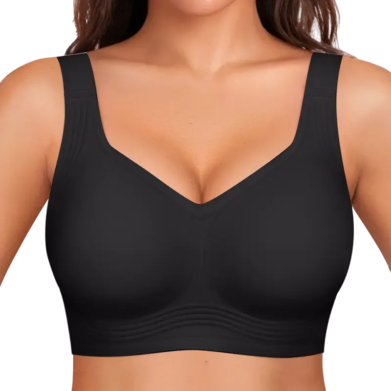 Seamless Deep V Push-Up Wireless Bra