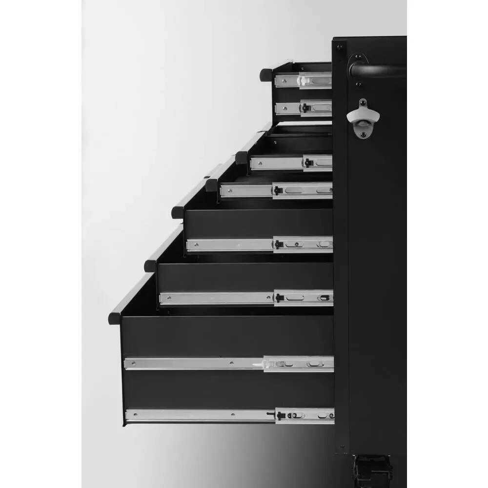 INDUSTRIAL 41 IN. W X 21.5 IN. D 11-DRAWER ROLLING CABINET TOOL CHEST IN MATTE BLACK