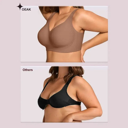 Seamless Deep V Push-Up Wireless Bra