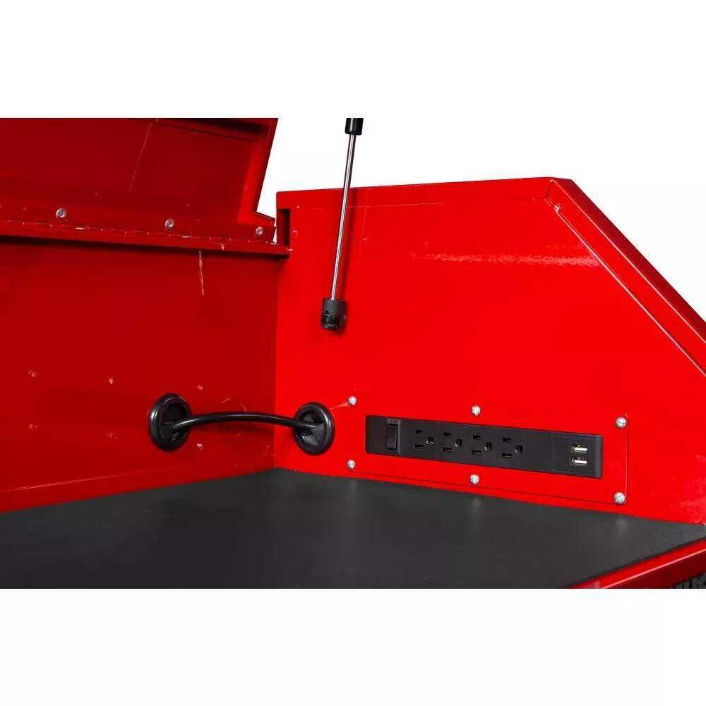 36 IN. 12-DRAWER TOOL CHEST AND CABINET COMBO IN GLOSS RED