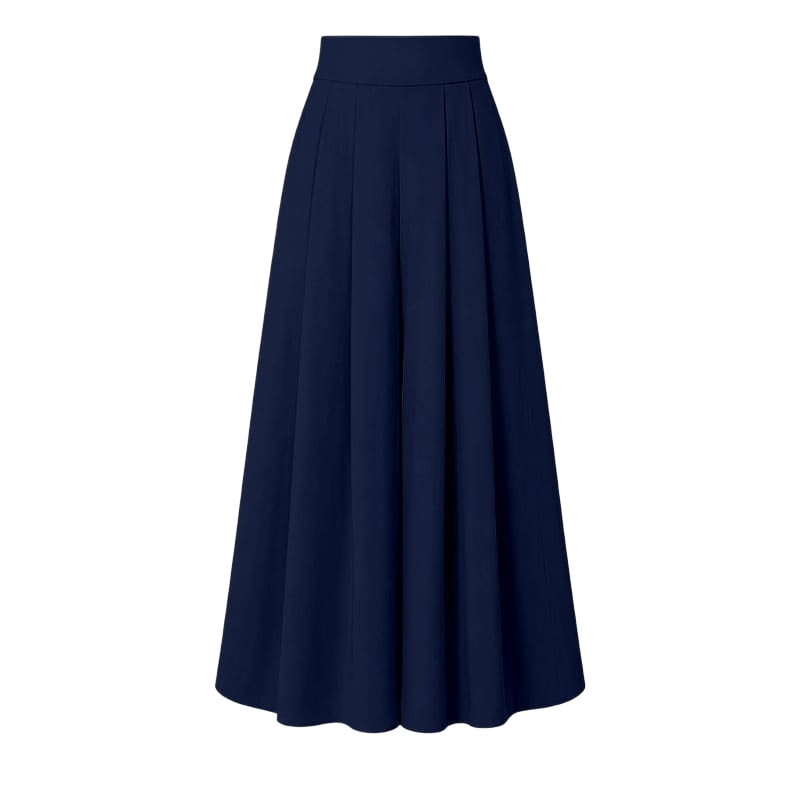 Women's High-Waisted Flowy Wide Leg Palazzo Pants with Pockets
