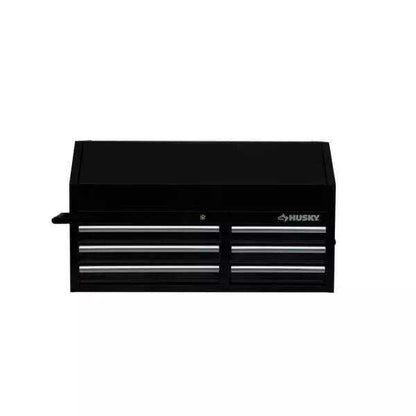 41 IN. 6-DRAWERS TOP CHEST IN BLACK