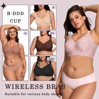 Seamless Deep V Push-Up Wireless Bra