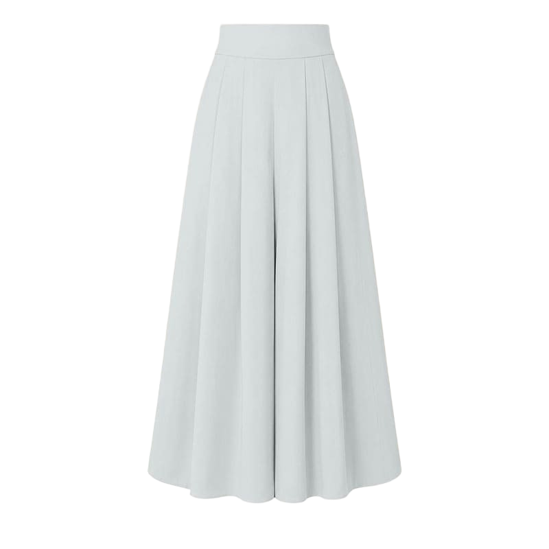 Women's High-Waisted Flowy Wide Leg Palazzo Pants with Pockets