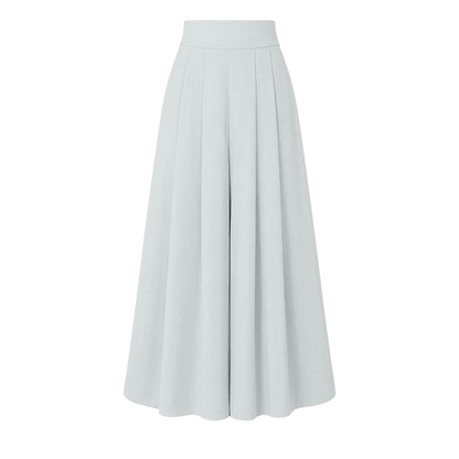 Women's High-Waisted Flowy Wide Leg Palazzo Pants with Pockets