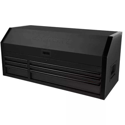 INDUSTRIAL 52 IN. W X 21.5 IN. D 6-DRAWER TOOL CHEST WITH PULL-OUT WORK SURFACE AND LED LIGHT IN MATTE BLACK