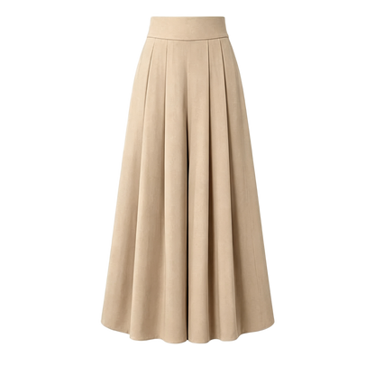 Women's High-Waisted Flowy Wide Leg Palazzo Pants with Pockets