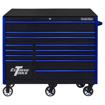 Extreme Tools RX Series 55” 12 Drawer Roller Cabinet with 150 lbs. Slides