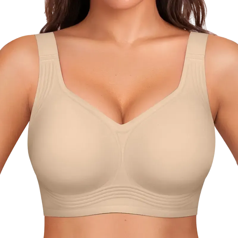 Seamless Deep V Push-Up Wireless Bra