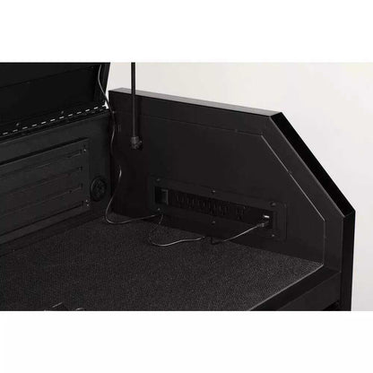 INDUSTRIAL 52 IN. W X 21.5 IN. D 6-DRAWER TOOL CHEST WITH PULL-OUT WORK SURFACE AND LED LIGHT IN MATTE BLACK