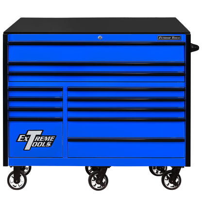 Extreme Tools RX Series 55” 12 Drawer Roller Cabinet with 150 lbs. Slides