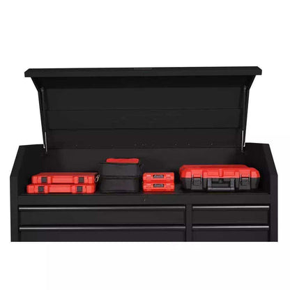 HEAVY-DUTY 56 IN. W 18-DRAWER COMBINATION TOOL CHEST AND CABINET SET, MATTE BLACK