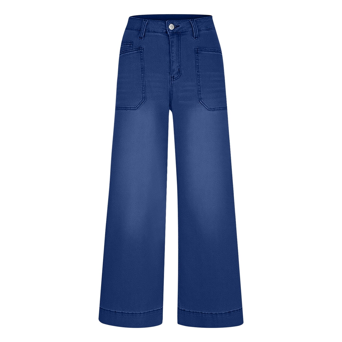 Miqool Women's Wide Leg Jeans Casual Loose Fit High Waisted Stretchy Baggy Denim Pants with Pockets