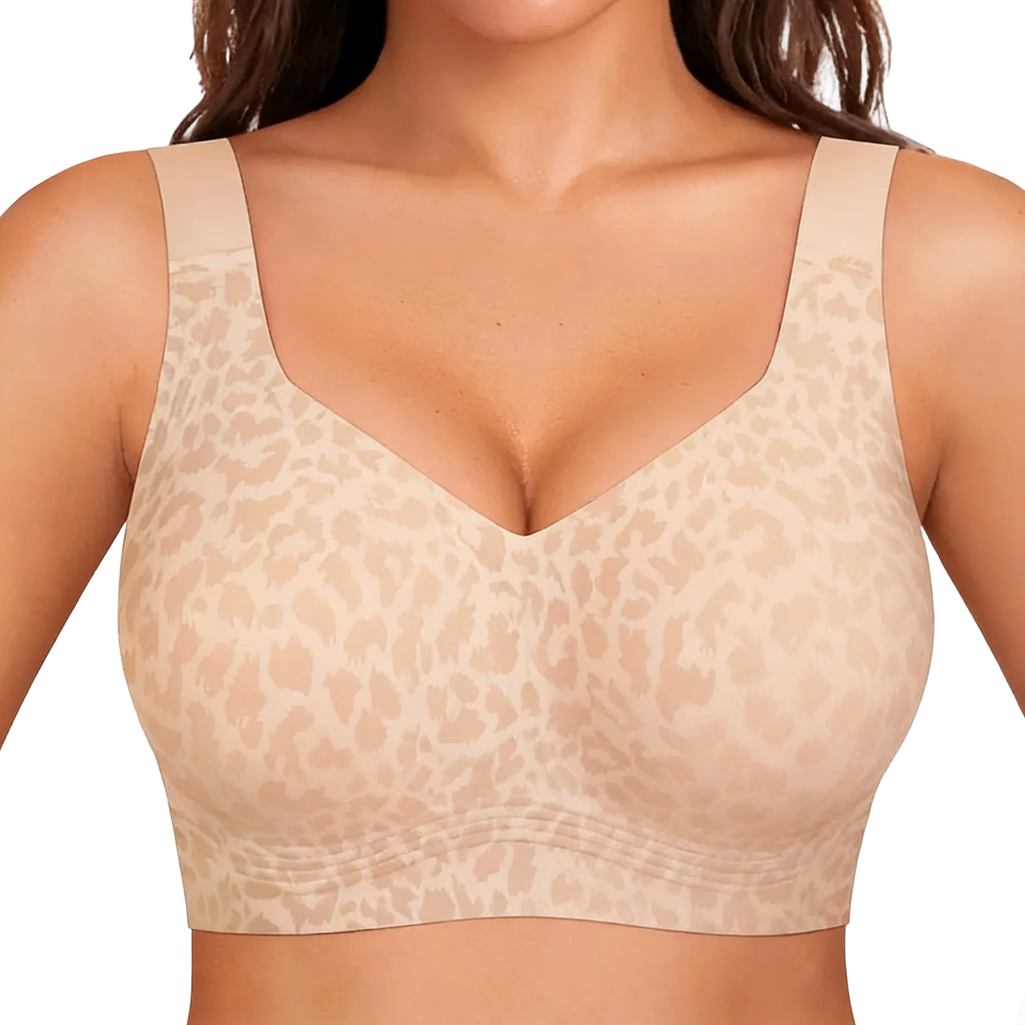 Seamless Deep V Push-Up Wireless Bra
