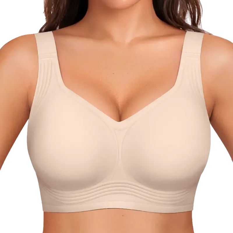 Seamless Deep V Push-Up Wireless Bra