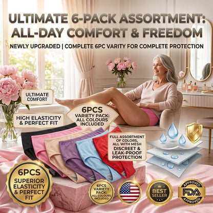 🔥Newly Upgraded 2026 All-day Premium Comfortable Fabric, ✅Herinte® High-waisted Leak-proof Underwear