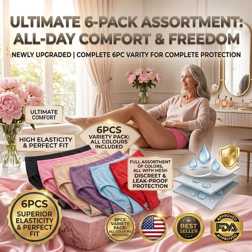 🔥Newly Upgraded 2026 All-day Premium Comfortable Fabric, ✅Herinte® High-waisted Leak-proof Underwear