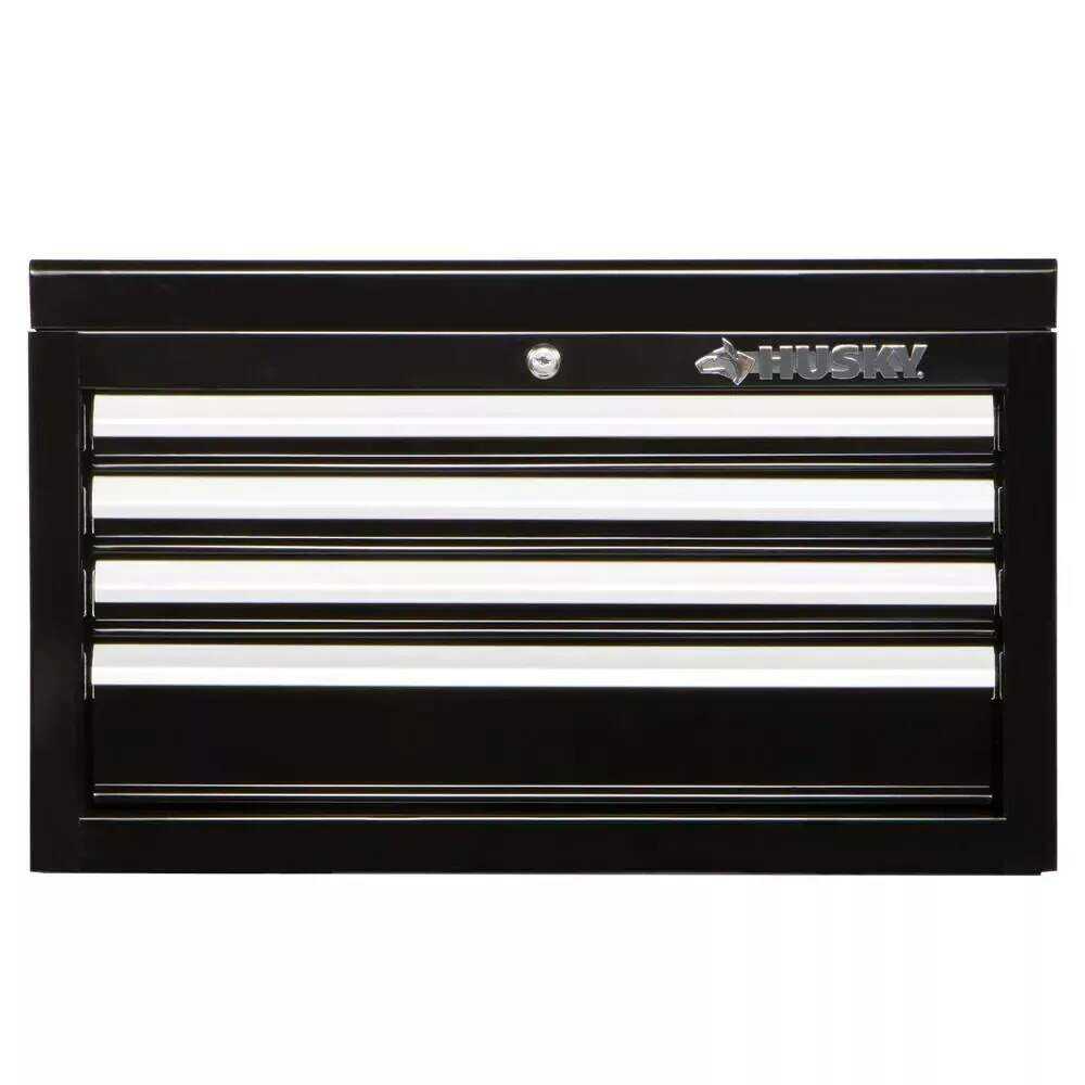 26 IN. W 4-DRAWER TOOL CHEST IN GLOSS BLACK