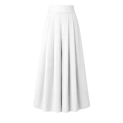 Women's High-Waisted Flowy Wide Leg Palazzo Pants with Pockets