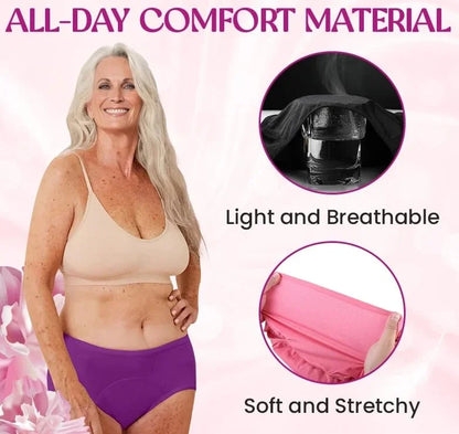 🔥Newly Upgraded 2026 All-day Premium Comfortable Fabric, ✅Herinte® High-waisted Leak-proof Underwear