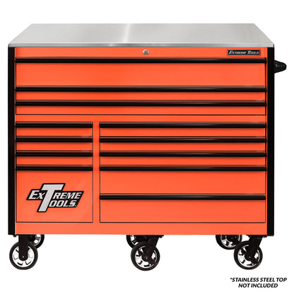 Extreme Tools RX Series 55” 12 Drawer Roller Cabinet with 150 lbs. Slides