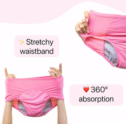 🔥Newly Upgraded 2026 All-day Premium Comfortable Fabric, ✅Herinte® High-waisted Leak-proof Underwear