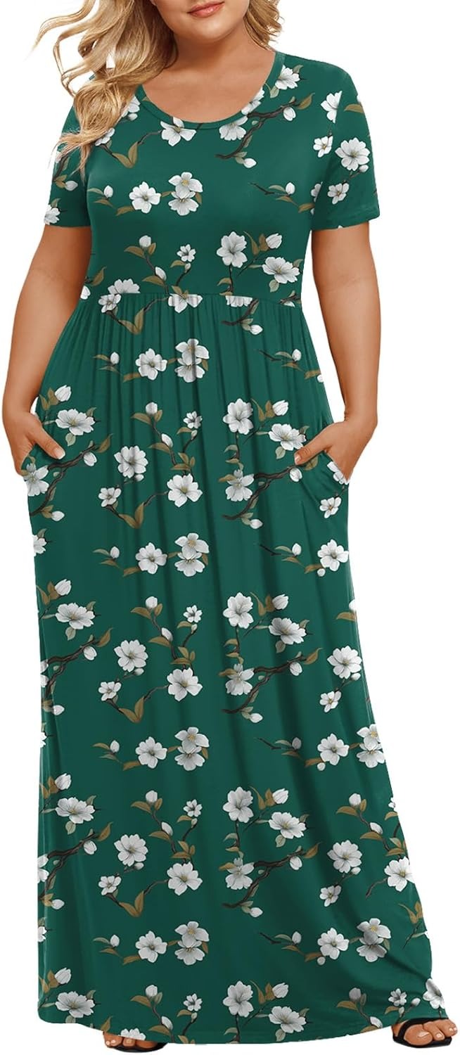 🔥Summer Best Seller🔥Women's Plus Size Maxi Dresses for Curvy