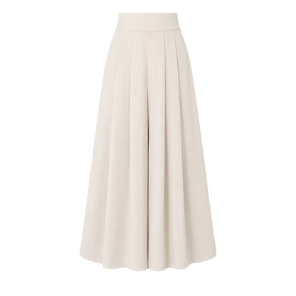 Women's High-Waisted Flowy Wide Leg Palazzo Pants with Pockets