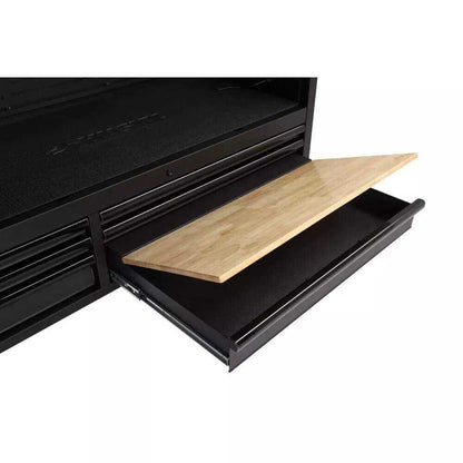INDUSTRIAL 52 IN. W X 21.5 IN. D 6-DRAWER MATTE BLACK TOP TOOL CHEST WITH PULL-OUT WORK SURFACE AND LED LIGHT