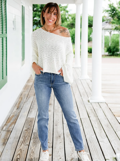 Tummy Control Cuffed Slim Fit Jeans (🔥 Buy 1, Get 1 FREE – Limited Time!)