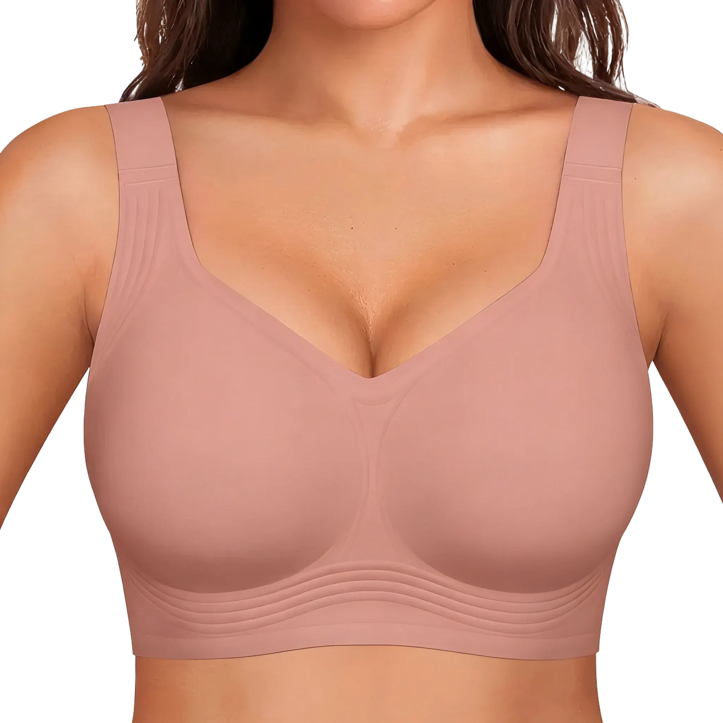 Seamless Deep V Push-Up Wireless Bra