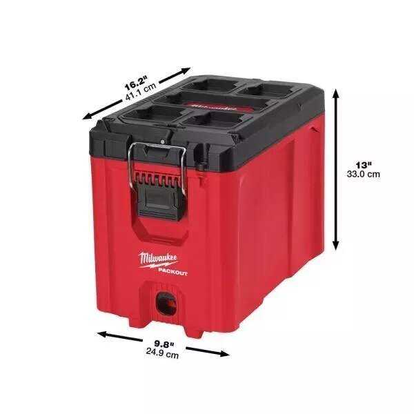 Milwaukee PACKOUT Rolling Tool Box Modular Storage System - Red